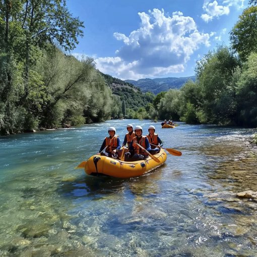 Rafting sul fiume Sagittario