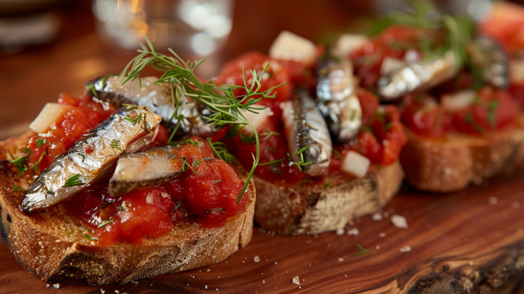 Bruschetta con sardine marinate - Bruschetta con sardine marinate