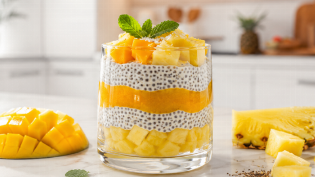 Chia Pudding con mango e ananas - chia-pudding-mango-ananas