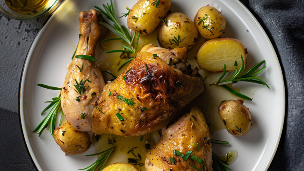 Cosciotti di pollo con patate al forno - cosciotti-pollo-patate-forno