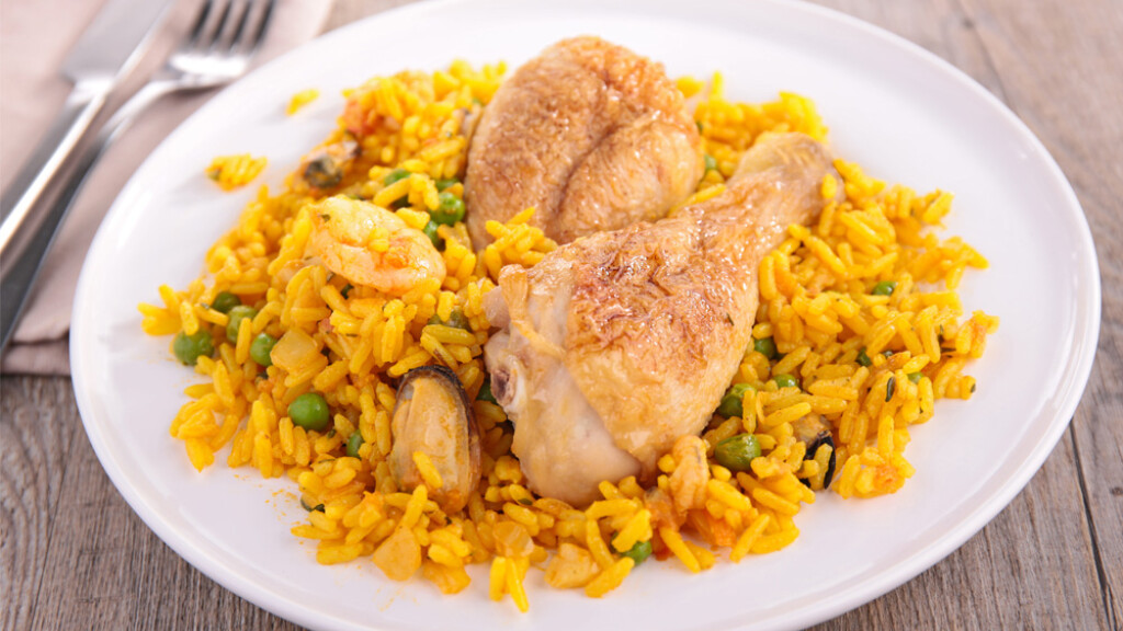 Paella con pollo, pesce e verdure - paella-ricetta-pollo-pesce-verdure