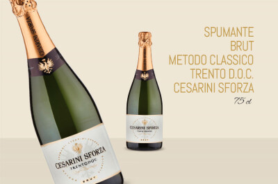 Spumante brut metodo classico Trento DOC Cesarini Sforza