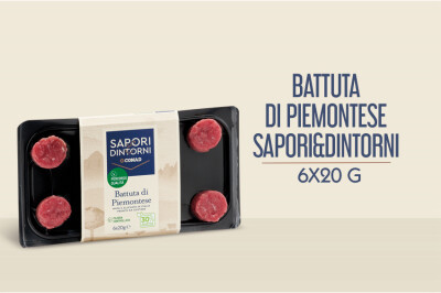 Battuta di Piemontese Sapori e Dintorni - 6 porzioni da 20g - battuta di piemontese