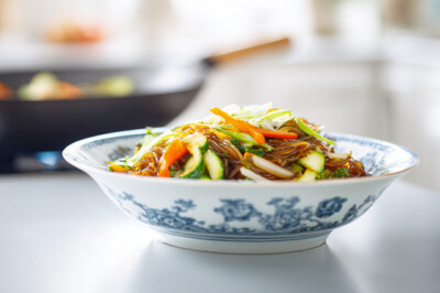 Spaghetti di riso con verdure e salsa di soia - spaghetti-riso-salsa-soia-verdure-ricetta