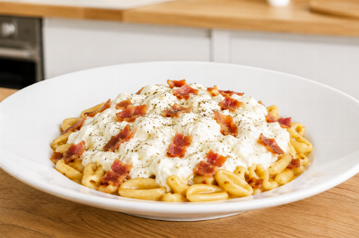 Cavatelli burrata e speck