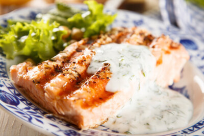 Trota friulana grigliata al finocchietto selvatico e mele