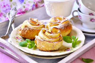 Cestini di Sfoglia con Mele rosse - cestini-mele