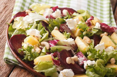 Insalata Ananas, Rapa rossa e formaggio - insalata